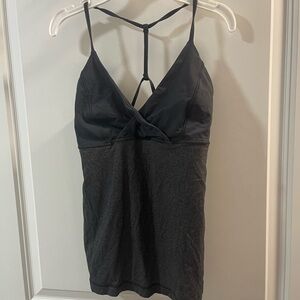 Black Strappy Top Lululemon Pranayama Tank Top Size 6